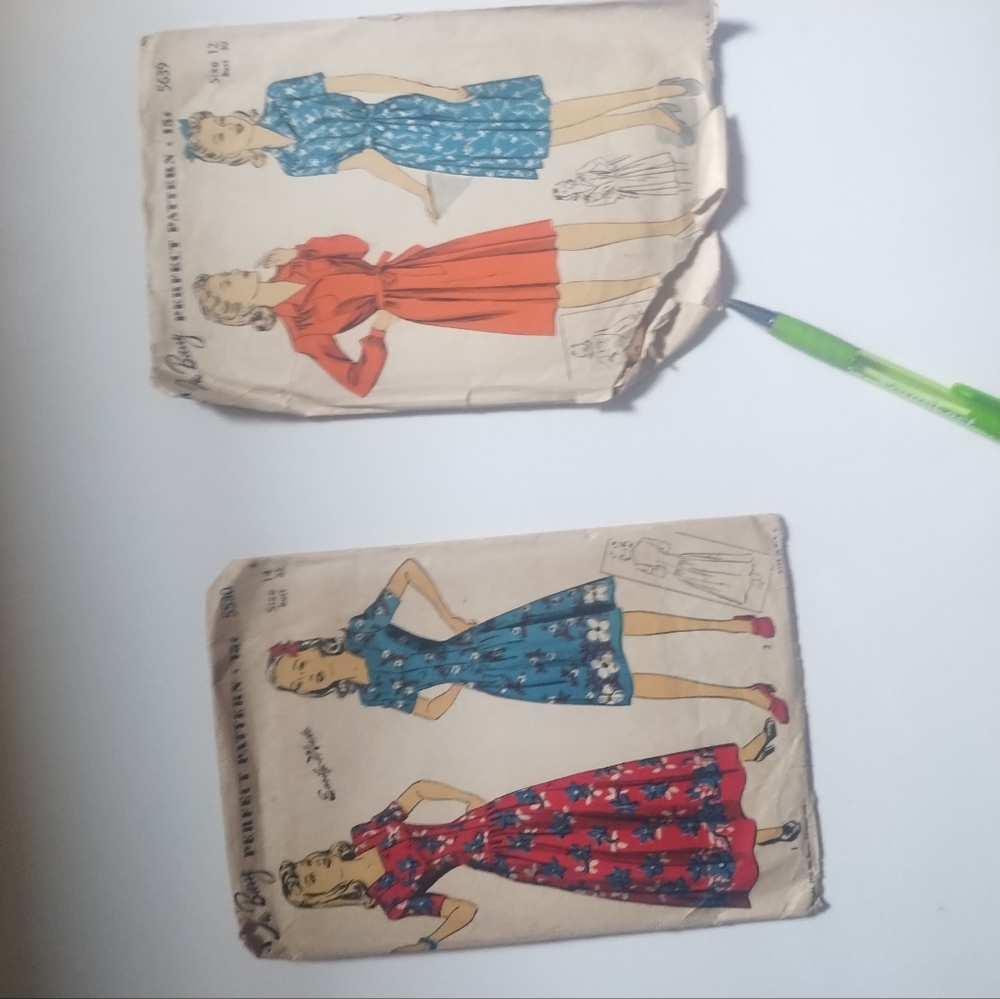 Two Vintage Du Barry Patterns